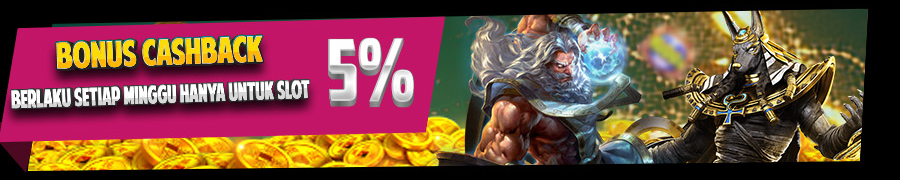 BONUS CASHBACK 5%