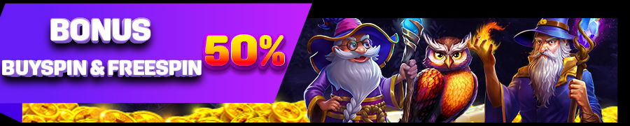 BONUS FREESPIN & BUYSPIN 50%